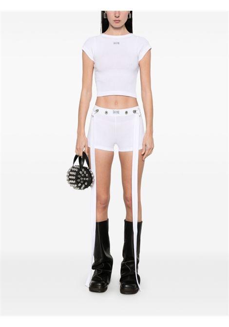 crop baby tee donna bianca JEAN PAUL GAULTIER | 25/33-F-TS105P-J05401